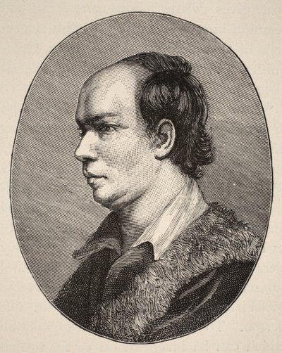 Oliver Goldsmith, illustration från The Church of England: A History for the People av H.D.M. Spence-Jones, pub. ca 1910 (sepiafoto) av English School