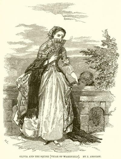 Olivia och godsägaren [Vicar of Wakefield]. Av J. Absolon av English School