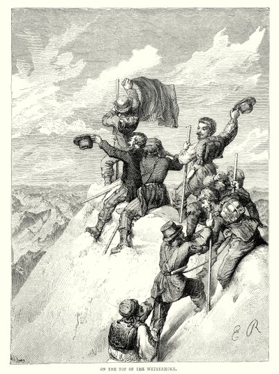 På toppen av Wetterhorn (gravyr) av English School