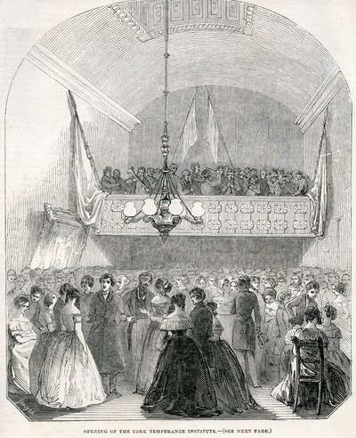 Invigning av Cork Temperance Institute, 1845 av English School