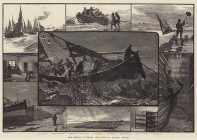 Vår fiskeindustri, Yarmouth sillfiske (gravyr) av English School