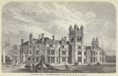 Overstone Hall, Northamptonshire (gravyr) av English School