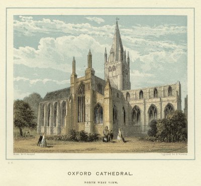 Oxford katedral, nordvästlig vy av English School
