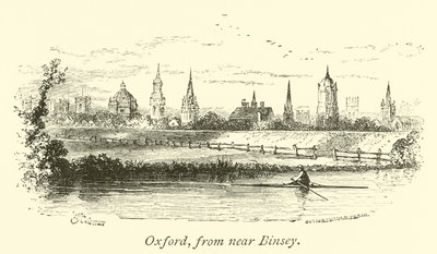 Oxford, från nära Binsey av English School