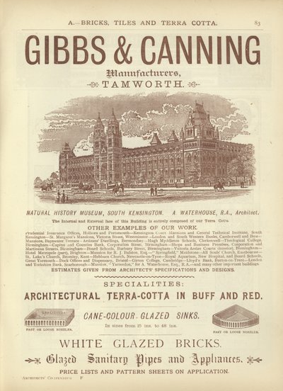 Sida från The Architects, Surveyors and Engineers Compendium 1892 av English School