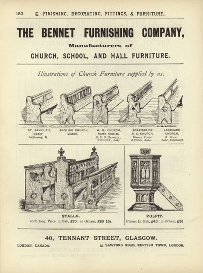 Sida från The Architects, Surveyors and Engineers Compendium 1892 av English School