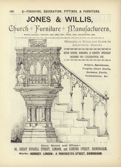 Sida från The Architects, Surveyors and Engineers Compendium 1892 av English School