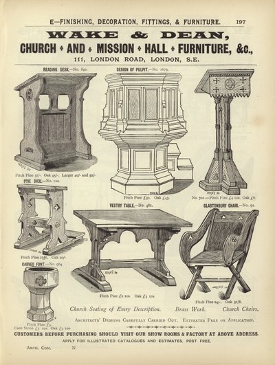 Sida från The Architects, Surveyors and Engineers Compendium 1892 av English School