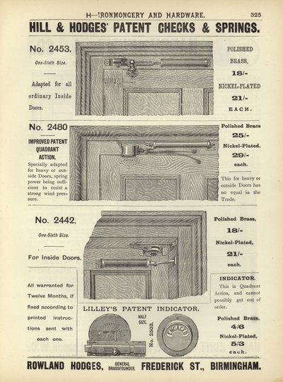 Sida från The Architects, Surveyors and Engineers Compendium 1892 av English School