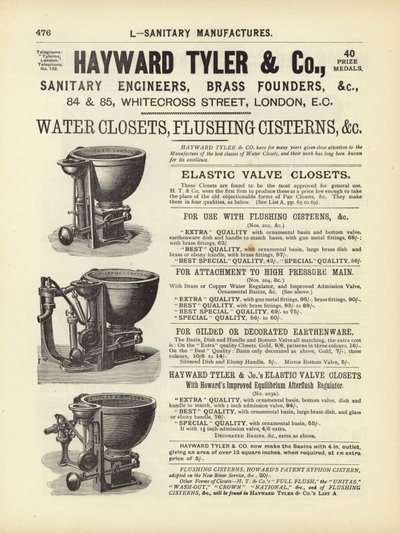Sida från The Architects, Surveyors and Engineers Compendium 1892 av English School