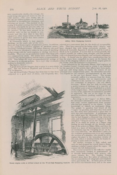 Sida från den svartvita budgeten av English School