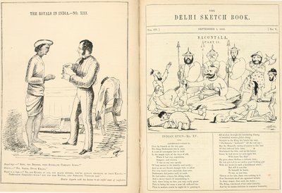 Seiten aus dem Delhi-Skizzenbuch von English School