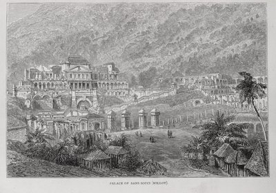 Palace of Sans Souci, North Hayti, från Santo Domingo förr och nu av Samuel Hazard, pub. år 1873 av English School