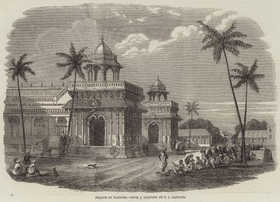 Palace of Tanjore (gravyr) av English School