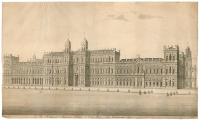 Palace of Whitehall. Utgiven 1748 av English School