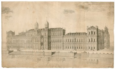 Palace of Whitehall. Utgiven 1748 av English School