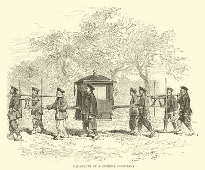 Palanquin av en kinesisk dignitär av English School
