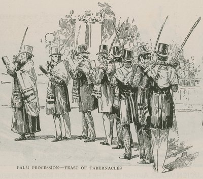 Palmprocession - Lövhyddohögtiden av English School