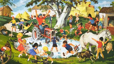 Pandemonium på gården av English School
