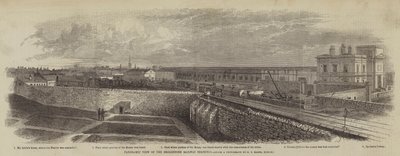 Panoramautsikt över Broadstone Railway Terminus av English School