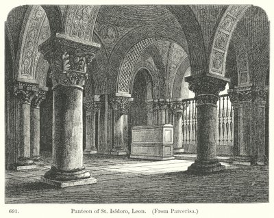 Panteon av S:t Isidoro, Leon (gravyr) av English School