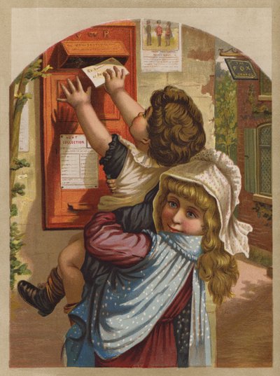 Pappas brev (kromolit) av English School