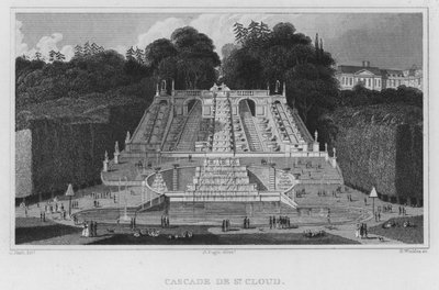 Paris, Cascade De St Cloud (gravyr) av English School