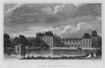 Paris, Chateau De Fontainebleau (gravyr) av English School