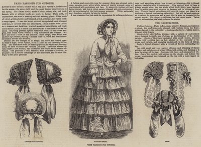 Paris Fashions för oktober (gravyr) av English School