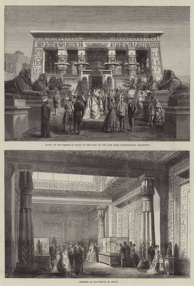 Paris internationella utställning (gravyr) av English School