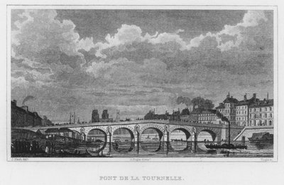Paris, Pont De La Tournelle (gravyr) av English School