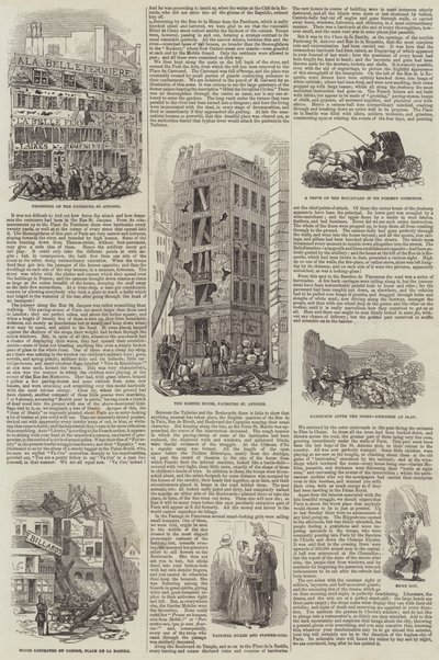 Paris efter upproret (gravyr) av English School