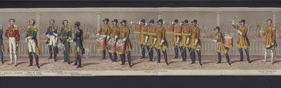 En del av panoramat av drottning Victorias äktenskap, ca 1840 (handfärgad akvatint) av English School