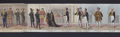 En del av panoramat av drottning Victorias äktenskap, ca 1840 (handfärgad akvatint) av English School