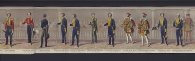 En del av panoramat av drottning Victorias äktenskap, ca 1840 (handfärgad akvatint) av English School