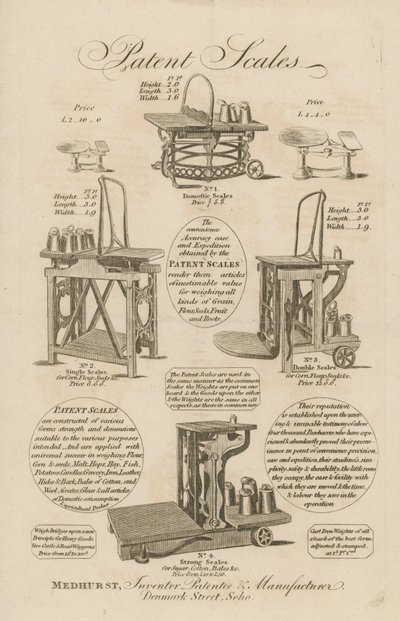Patentwaagen von English School