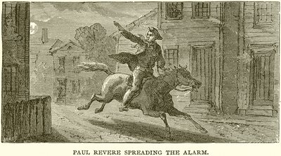 Paul Revere sprider larmet av English School