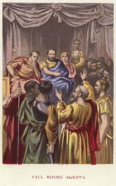 Paulus före Agrippa av English School