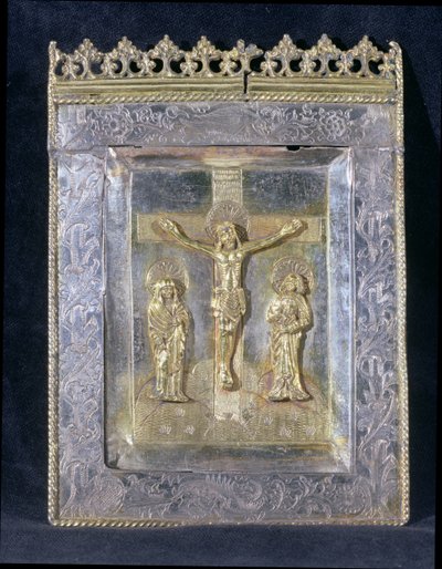 Pax, c.1500 (förgyllt trä) av English School