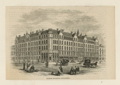 Peabody-byggnader i Spitalfields av English School