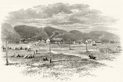 Peake Overland Telegraph Station, South Australia, ca 1880, från 