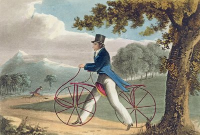 Pedestrian Hobbyhorse, från Ackermanns Repository of Arts, 1819 av English School