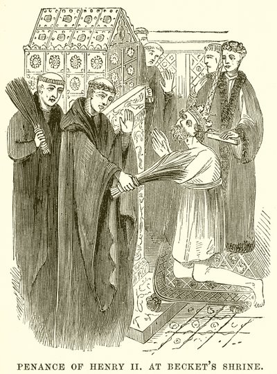 Henrik II:s bot vid Beckets Shrine av English School