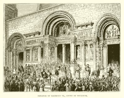 Penance av Raymond VI, greve av Toulouse av English School