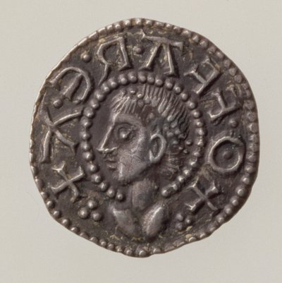 Penny of Offa, kung av Mercia, 757-96 (framsidan) (silver) (för baksidan se 168072) av English School