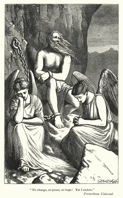 Percy Bysshe Shelley: Illustration till Prometheus Unbound (gravyr) av English School