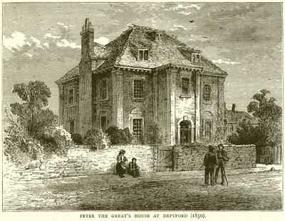 Peter den stores hus i Deptford (1850) av English School