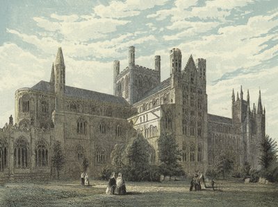 Peterborough Cathedral, North East View av English School