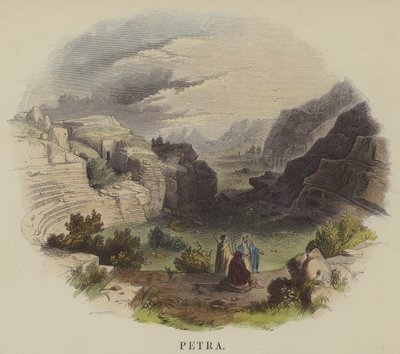 Petra (färgad gravyr) av English School