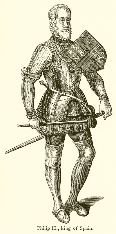 Filip II, kung av Spanien av English School